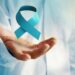 November prostate cancer awareness month blue ribbon. men cancer prevention