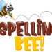 Font design for word spelling bee with bee writing illustration